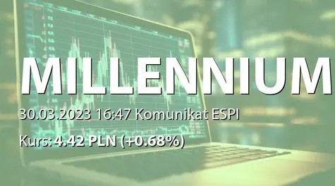 Bank Millennium S.A.: ZWZ - podjęte uchwały: pokrycie straty za rok 2022, zmiany w statucie (2023-03-30)