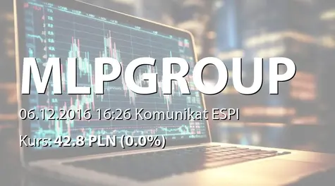 MLP Group S.A.: Wybór audytora - KPMG Audyt sp. z o.o. sp.k. (2016-12-06)