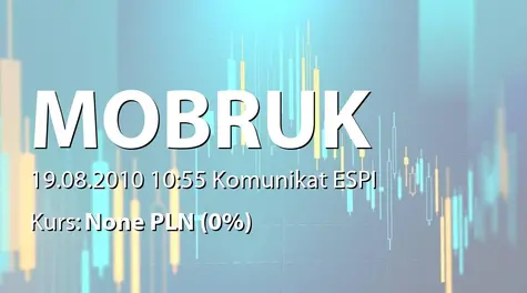 Mo-Bruk S.A.: Przystąpienie do systemu ESPI (2010-08-19)