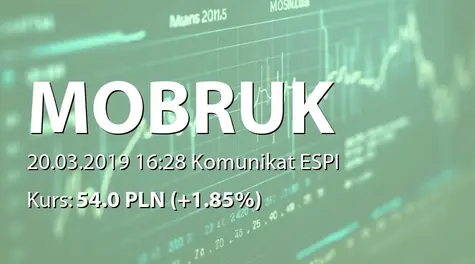 Mo-Bruk S.A.: Zakończenie działalności Składowiska Odpadów Przemysłowych w Wałbrzychu (2019-03-20)