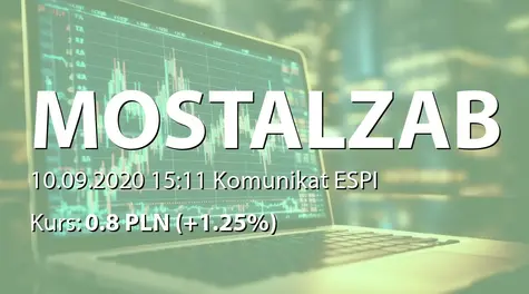 MOSTOSTAL ZABRZE S.A.: SA-PSr 2020 (2020-09-10)