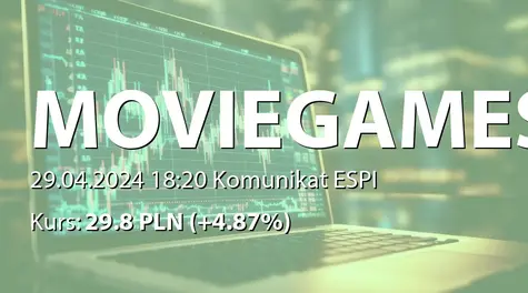 Movie Games S.A.: Aktualizacja wartości posiadanych inwestycji w SA-RS 2023 (2024-04-29)