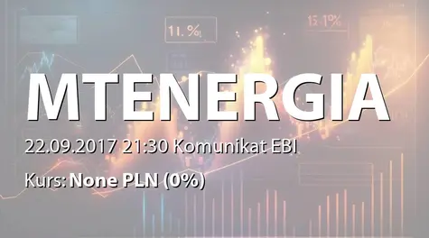 Minutor Energia S.A.: Uzyskanie dostÄpu do systemu EBI (2017-09-22)