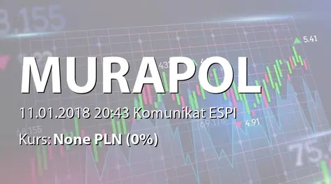 Murapol S.A.: Utrzymanie ratingu kredytowego na niezmienionym poziomie (2018-01-11)