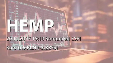 Hemp & Health S.A.: Nabycie akcji przez Aspesi Investments Ltd. (2017-11-20)