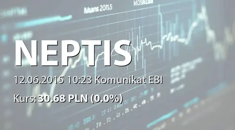 Neptis S.A.: Raport za maj 2015 (2015-06-12)