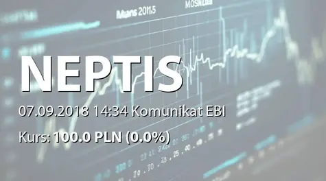 Neptis S.A.: Rejestracja splitu akcji w KRS (2018-09-07)