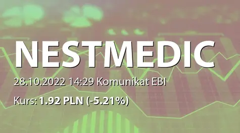 Nestmedic S.A.: NWZ (10:00) - projekty uchwał: emisja akcji serii O (2022-10-28)