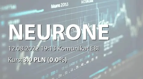 Neurone Studio S.A.: SA-Q2 2022 (2022-08-12)