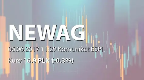 Newag S.A.: Wypłata dywidendy - 0,70 PLN (2017-06-06)