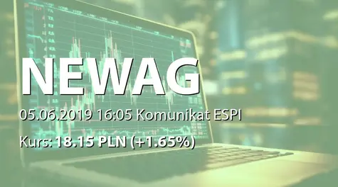 Newag S.A.: Wypłata dywidendy - 0,75 PLN (2019-06-05)