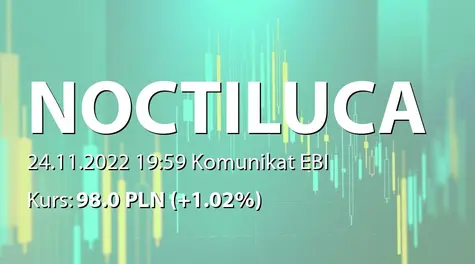 NOCTILUCA S.A.: Zakończenie subskrypcji warrantów subskrypcyjnych serii E zamiennych na akcje serii E (2022-11-24)