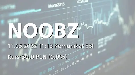 Noobz from Poland S.A.: Zmiana terminu publikacji SA-Q1 2022 (2022-05-11)