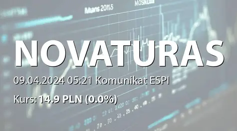 AB "Novaturas": Investor calendar for the year 2024 - correction (2024-04-09)