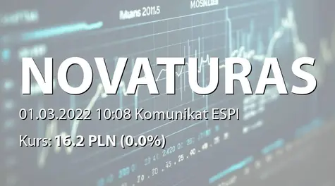 AB "Novaturas": Ocena sytuacji na Ukrainie w kontekście działalności Spółki (2022-03-01)