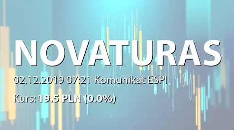 AB "Novaturas": Przejęcie działalność Aurinko w Estonii (2019-12-02)