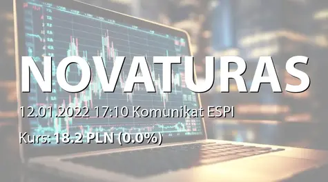 AB "Novaturas": Zbycie akcji przez Rendez Vous OU (2022-01-12)