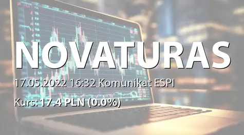 AB "Novaturas": ZWZ - projekty uchwał: aktualizacja (2022-05-17)