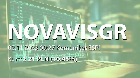 Novavis Group S.A.: Rejestracja spółek celowych w KRS (2023-11-02)