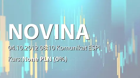 Novina S.A.: Zakup akcji przez Goldwyn Ltd. (2012-10-04)