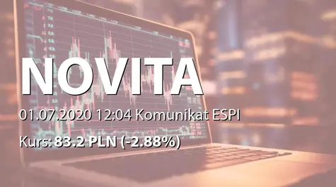 Novita S.A.: ZWZ - akcjonariusze powyżej 5% (2020-07-01)