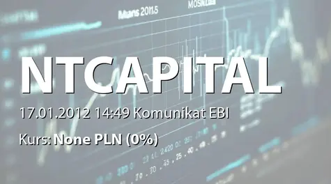 New Tech Capital S.A.: Emisja obligacji - 15 mln zł (2012-01-17)