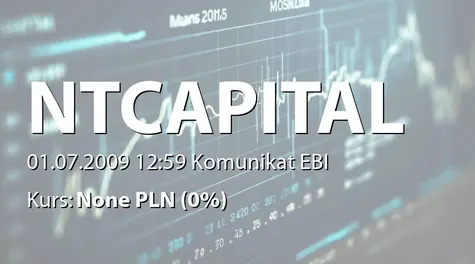 New Tech Capital S.A.: WZA - podjęte uchwały: pokrycie straty, zmiany w zarządzie i RN (2009-07-01)