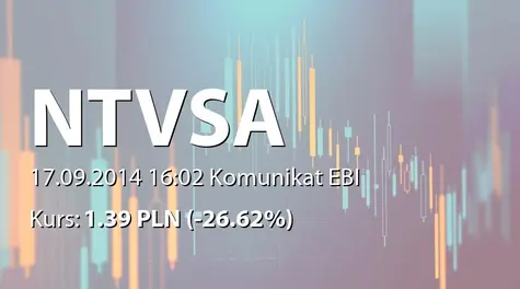 NEW TECH VENTURE S.A.: NWZ - projekty uchwał: zmiany w statucie, scalenie akcji 20:1, zmiany w RN (2014-09-17)