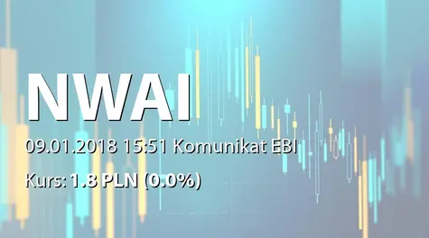 NWAI Dom Maklerski S.A.: NWZ - podjÄte uchwały: zmiany w RN (2018-01-09)