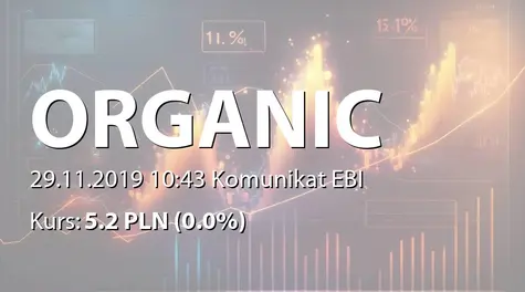 Organic Farma Zdrowia S.A.: NWZ - podjęte uchwały: emisja akcji serii J (2019-11-29)