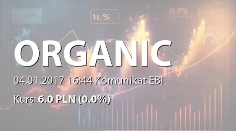 Organic Farma Zdrowia S.A.: WybĂłr audytora - GraĹźyna Cichosz Kancelaria Audytorska (2017-01-04)