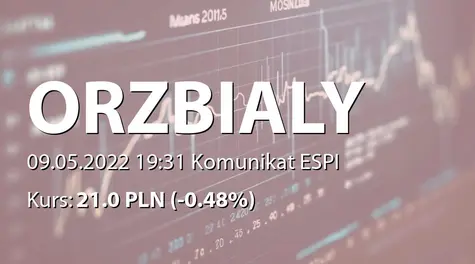 Orzeł Biały S.A.: Wyniki kontroli podatkowej w zakresie podatku od towarów i usług (2022-05-09)