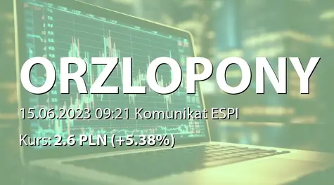 ORZEŁ S.A.: ZWZ - podjęte uchwały: pokrycie strat z lat ubiegłych, zmiany w statucie (2023-06-15)