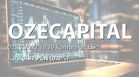 OZE Capital S.A.: Zestawienie transakcji na akcjach (2022-12-02)