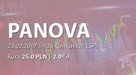 P.A. Nova S.A.: Rozpoczęcie nowej inwestycji na terenie Niemiec (2017-02-23)