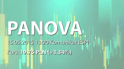 P.A. Nova S.A.: Wypłata dywidendy - 0,50 PLN (2015-05-15)