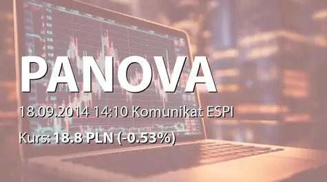 P.A. Nova S.A.: Zakup akcji przez podmiot zależny (2014-09-18)