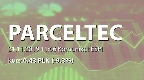 Parcel Technik S.A.: List intencyjny pomiędzy akcjonariuszami ws. proponowanych warunków inwestycji (2019-11-21)