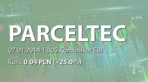 Parcel Technik S.A.: Terminy przekazywania raportów okresowych w 2014 r. (2014-01-07)