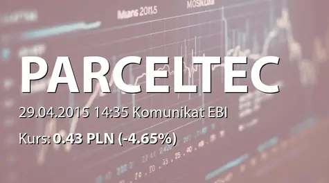 Parcel Technik S.A.: Umowa z kontrahentem - 95 tys. PLN (2015-04-29)