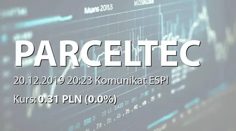 Parcel Technik S.A.: Zmniejszenie udziału w liczbie głosów poniżej 5% przez EQT Capital Limited (2019-12-20)