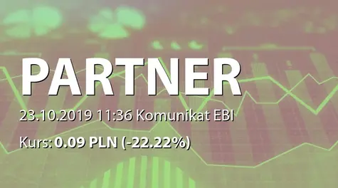 Partner-Nieruchomości S.A.: SA-Q3 2019 - korekta (2019-10-23)