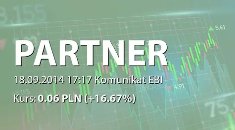 Partner-Nieruchomości S.A.: Umowa inwestycyjna z Polmlek Olsztyn sp. z o.o. (2014-09-18)