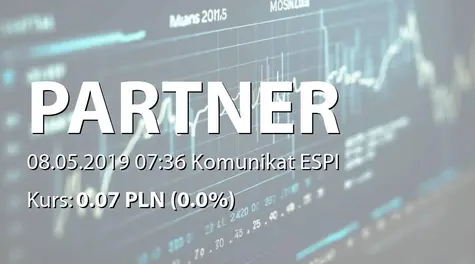 Partner-Nieruchomości S.A.: ZWZ - ogłoszenie i projekty uchwał: pokrycie straty za 2018 r. (2019-05-08)