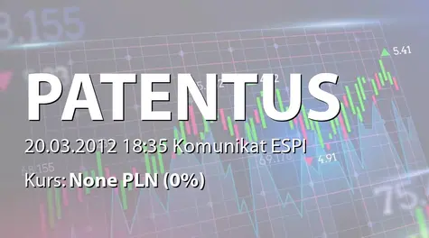 Patentus S.A.: SA-RS 2011 (2012-03-20)