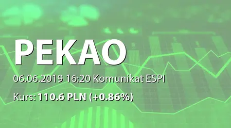 Bank Polska Kasa Opieki S.A.: Korekta raportu ESPI 16/2019 (2019-06-06)