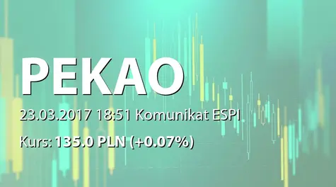 Bank Polska Kasa Opieki S.A.: Korekta raportu ESPI 5/2017 (2017-03-23)