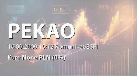 Bank Polska Kasa Opieki S.A.: Umorzenie obligacji z prawem pierwszeństwa do objęcia akcji (2009-09-16)