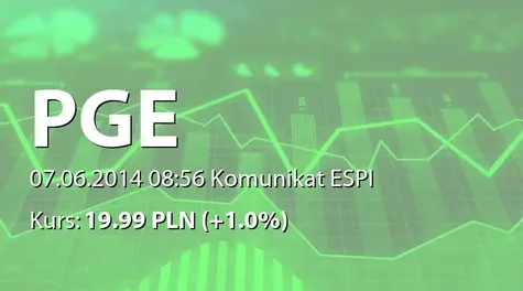 PGE Polska Grupa Energetyczna S.A.: Oddalenie apelacji Prezesa URE ws. ustalenia wysokości korekty rocznej kosztów osieroconych za 2009 r. dla PGE GiEK SA (2014-06-07)