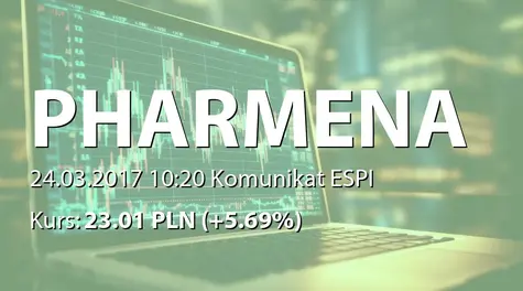 Pharmena S.A.: Umowa na produkcję na rynki zagraniczne (2017-03-24)
